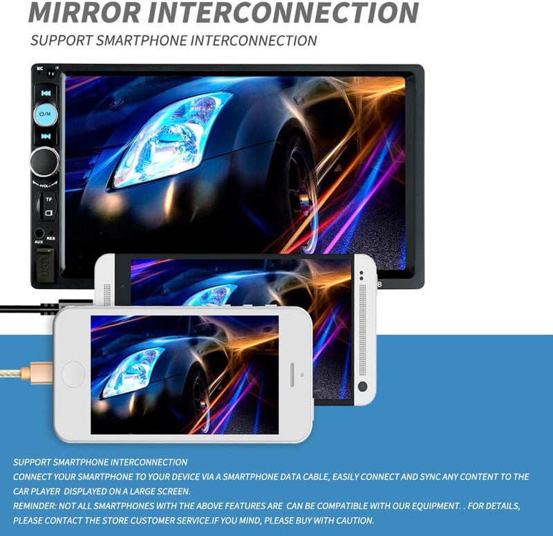 Car Stereo 2 DIN Bluetooth + Camera + Steering wheel control