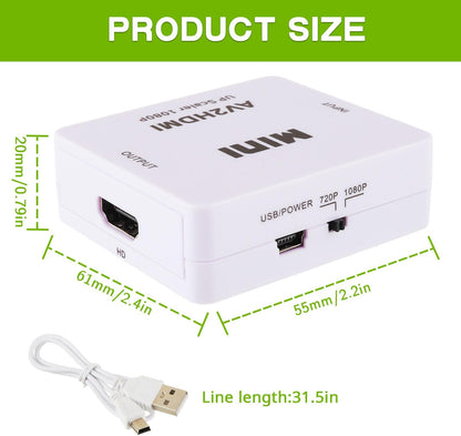 1080P AV to HDMI Converter