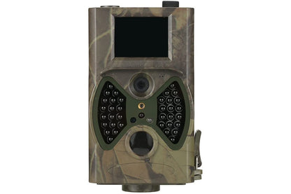 Side angle of hunting camera with strap attached