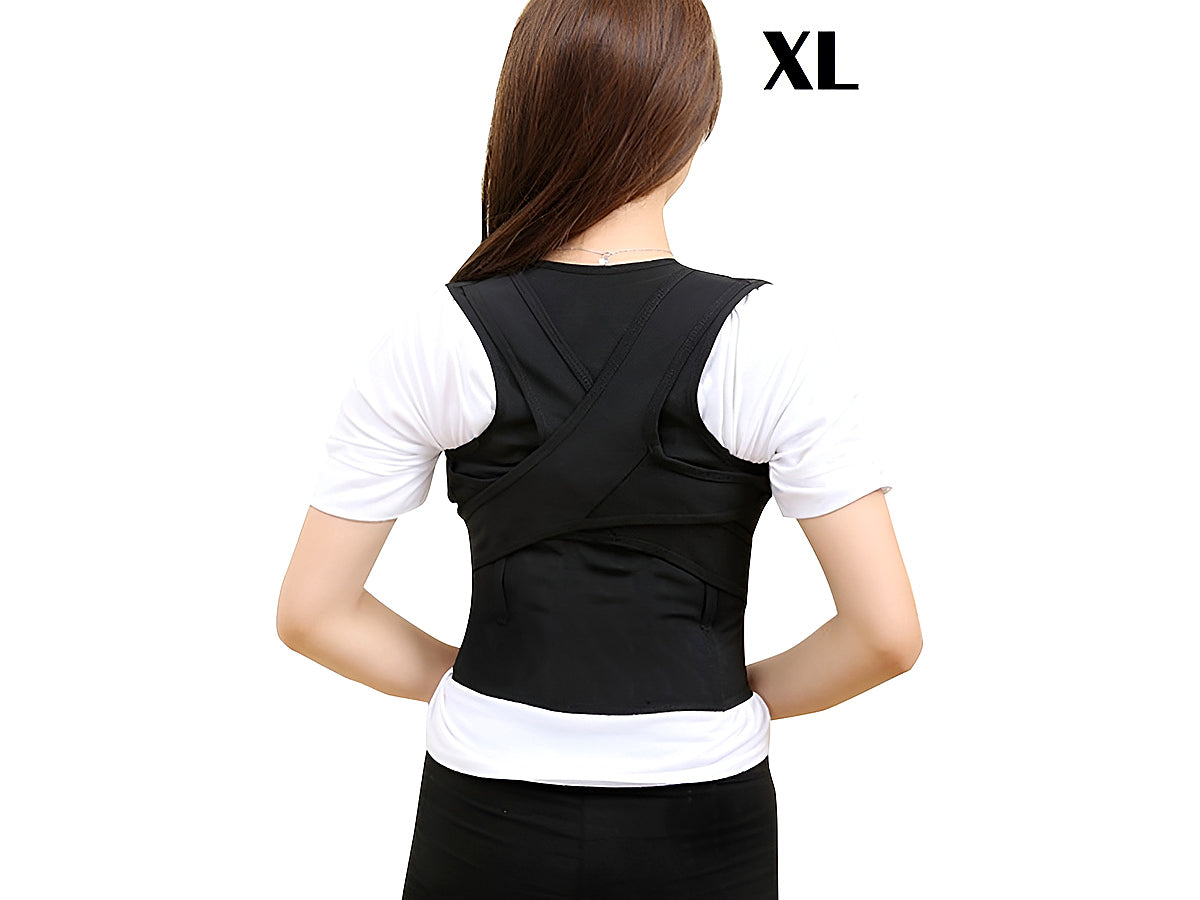 Side angle of posture corrector with adjustable shoulder straps