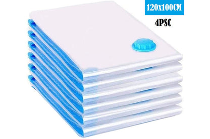 Close-up of vacuum storage bag valve for easy air removal