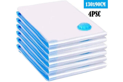 Vacuum storage bag 90x130cm double-zip seal close-up