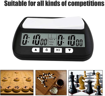 Chess Clock Digital Chess Timer Professional for Board Games