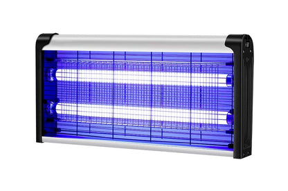 Close up of UV light tubes in bug zapper insect killer
