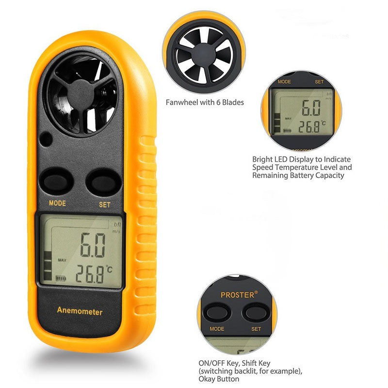 Wind Speed Meter Anemometer