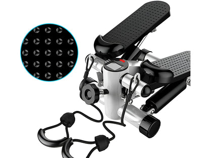 Steppers exercise machine metal frame detail in black colour