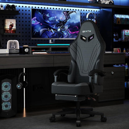 Gaming Chair with Headrest and Lumbar Support