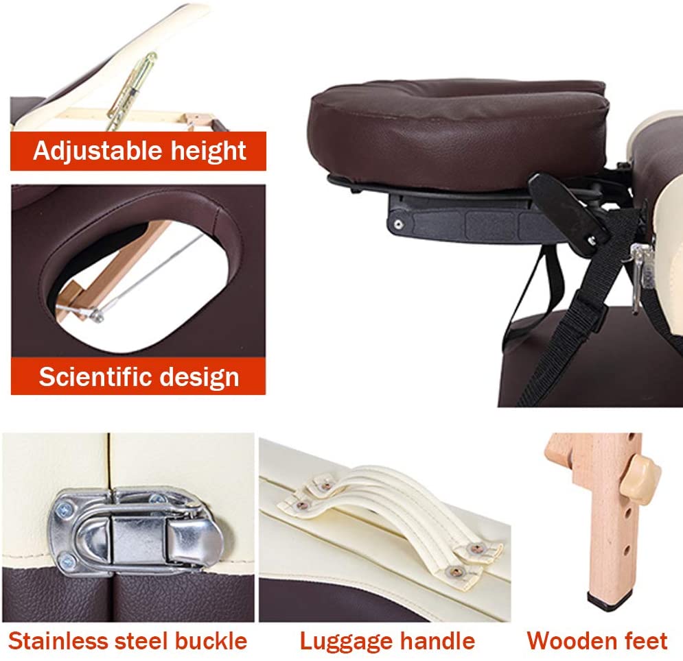 Top view of massage table showing smooth surface