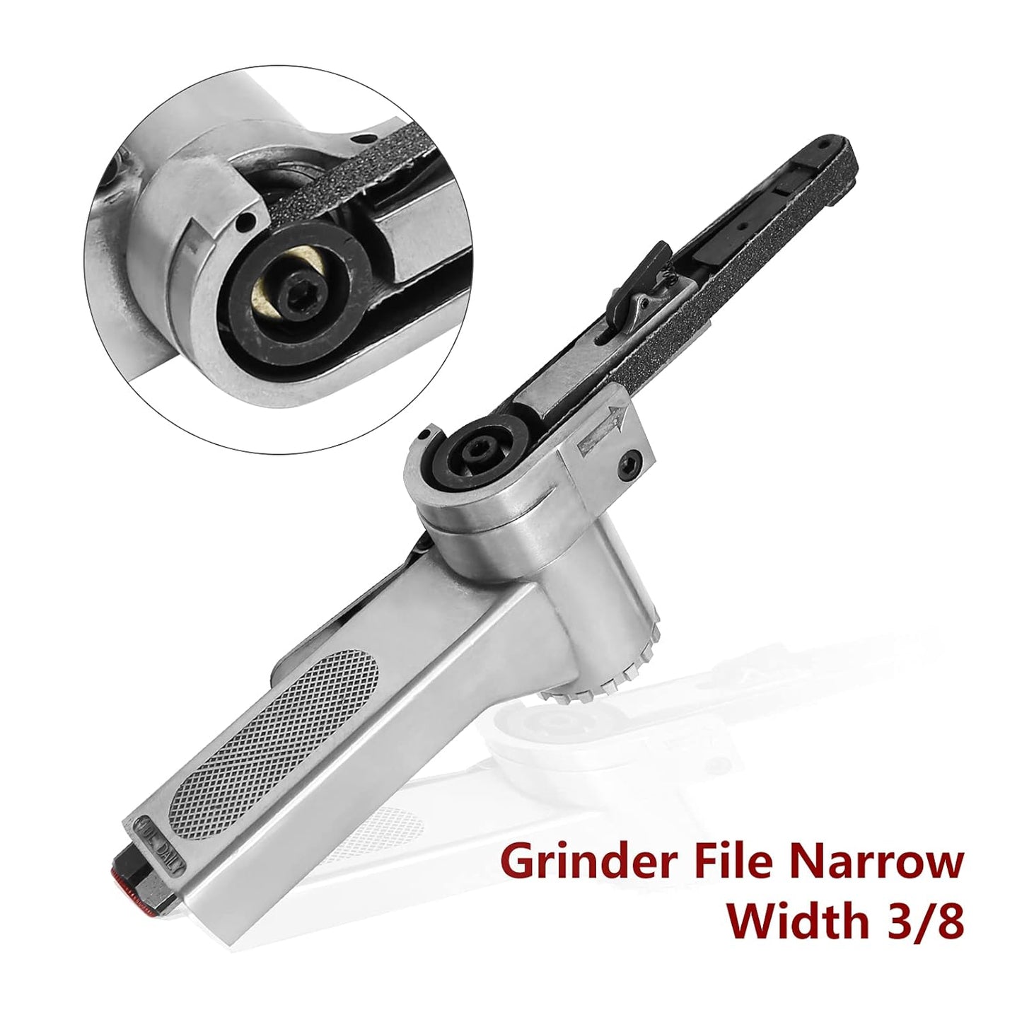 Air Belt Sander with Sanding Belts (Pneumatic Tool)