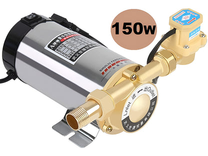Close-up of automatic switch on hot water booster pump