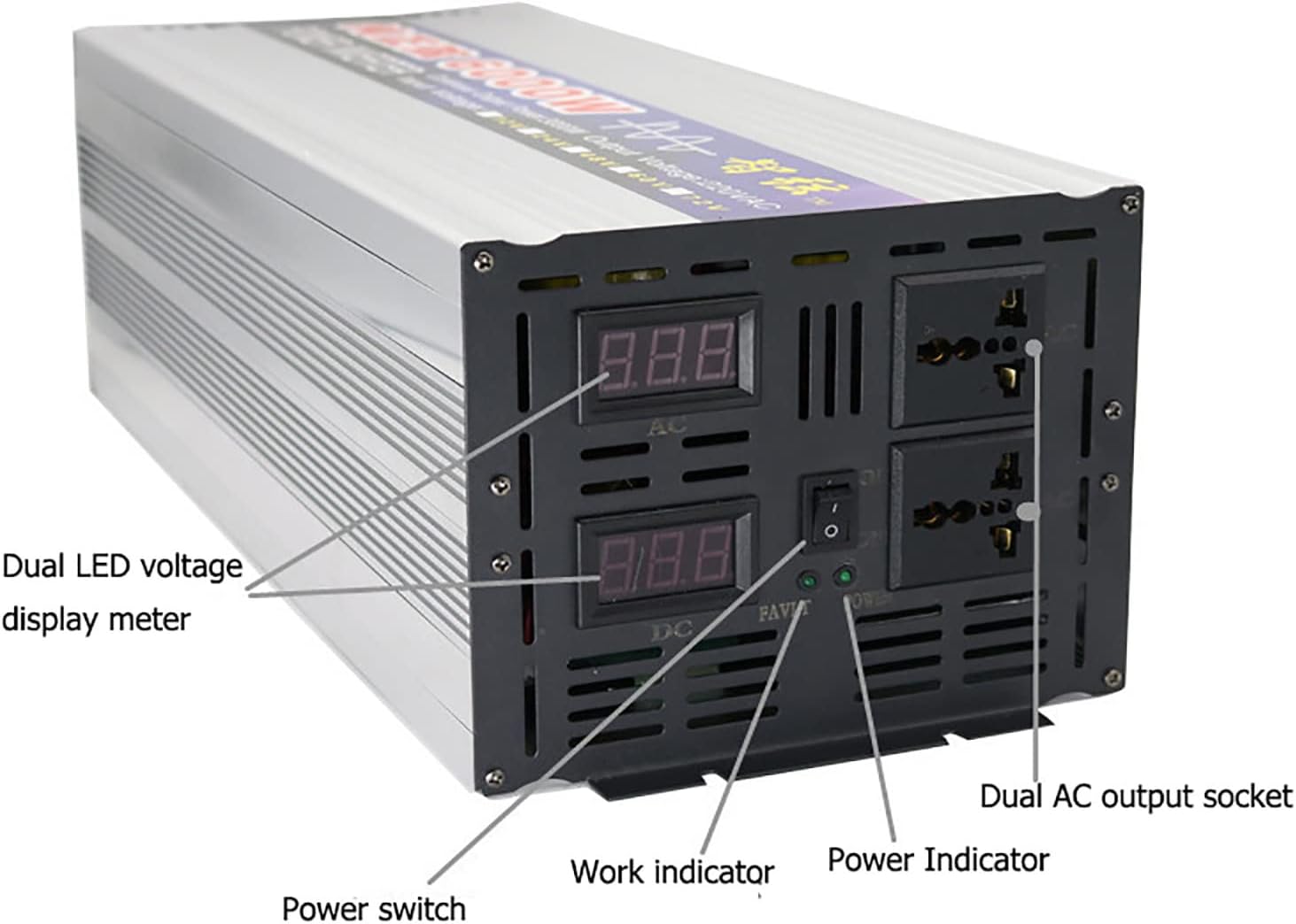 Pure sine wave inverter 8000W placed next to a rice cooker in NZ home