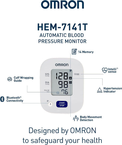 Omron blood pressure monitor with cuff size 22 to 32 cm