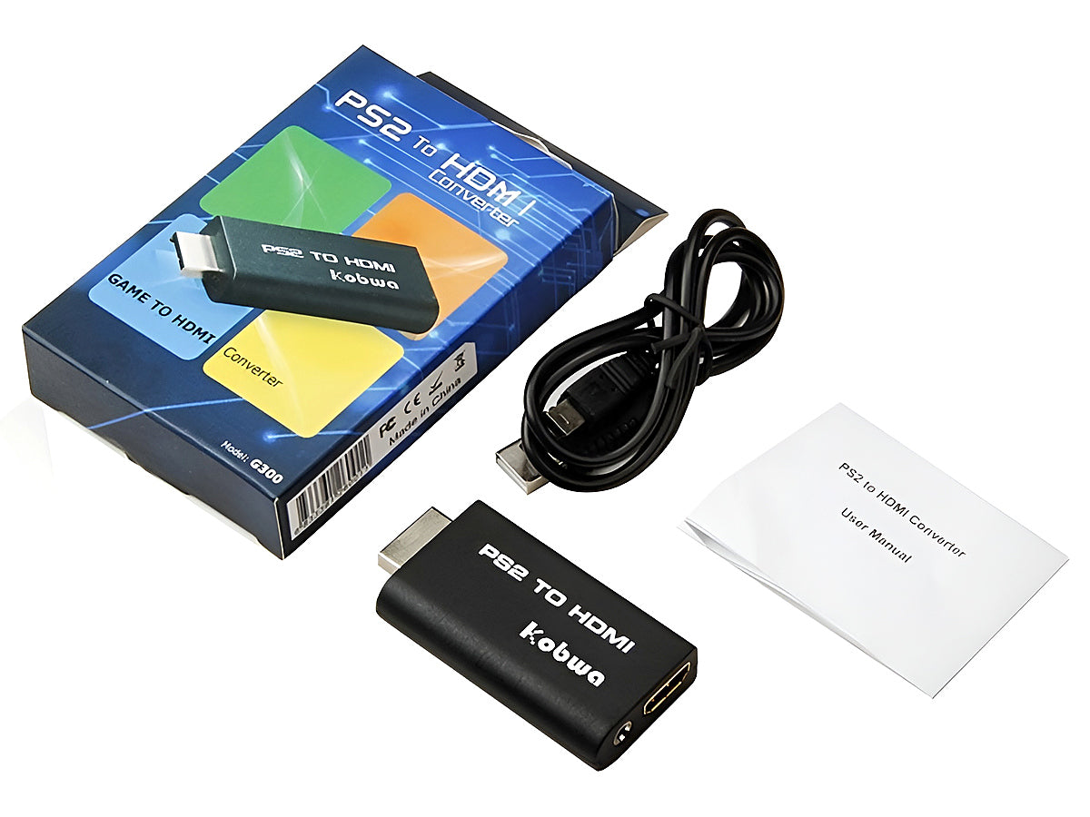 Close up of PS2 to HDMI converter HDMI output port