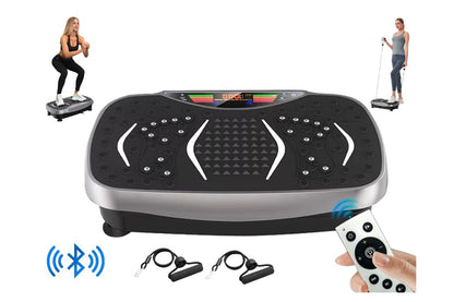 Close-up of vibration plate touchscreen display with colour OLED