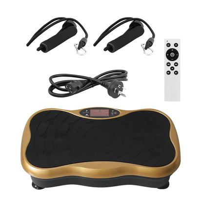 Vibration plate machine showing USB music connection port