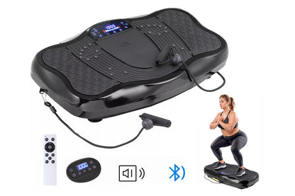 Side angle of vibration plate exercise machine with remote control