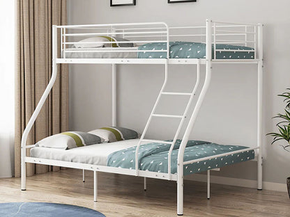 Metal Triple Bunk Bed  White