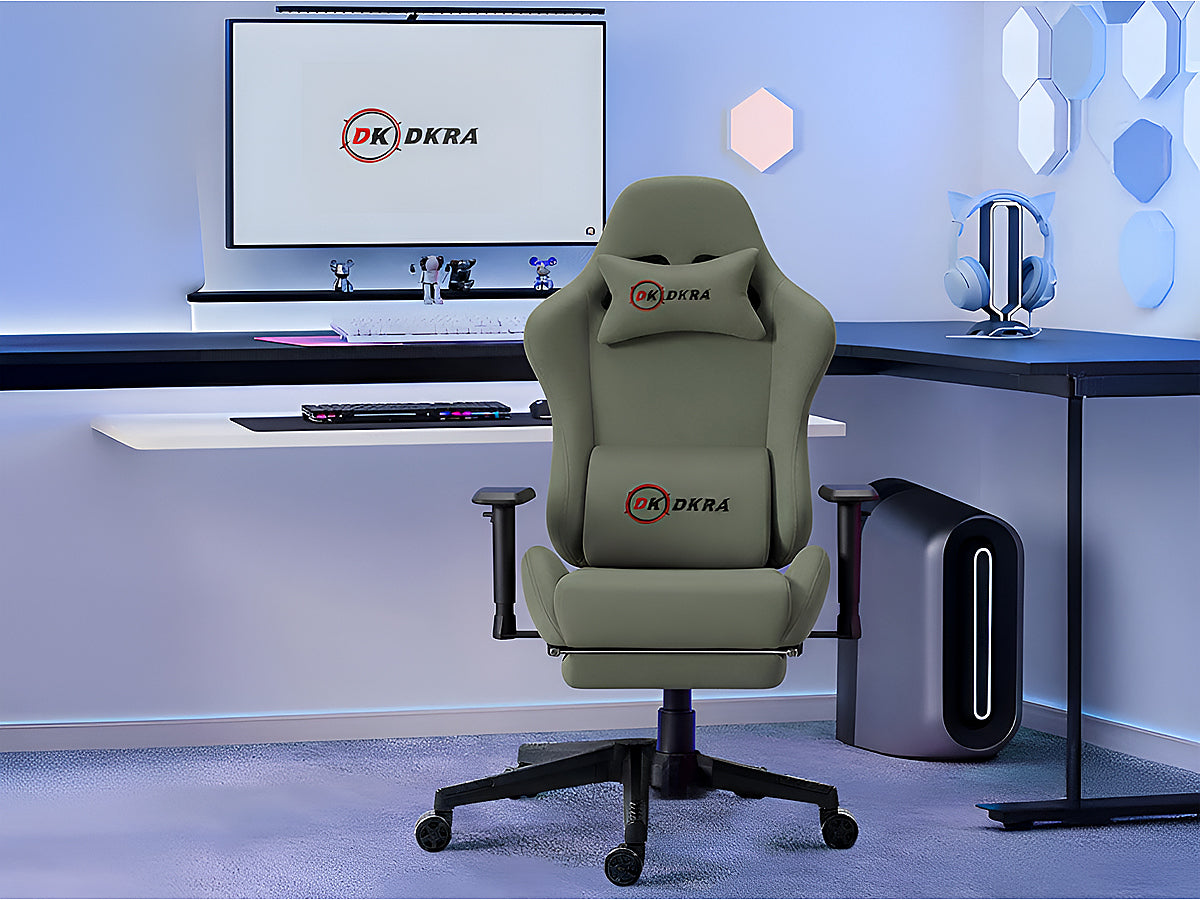DKRA gaming chair reclining to 150 degrees for relaxation