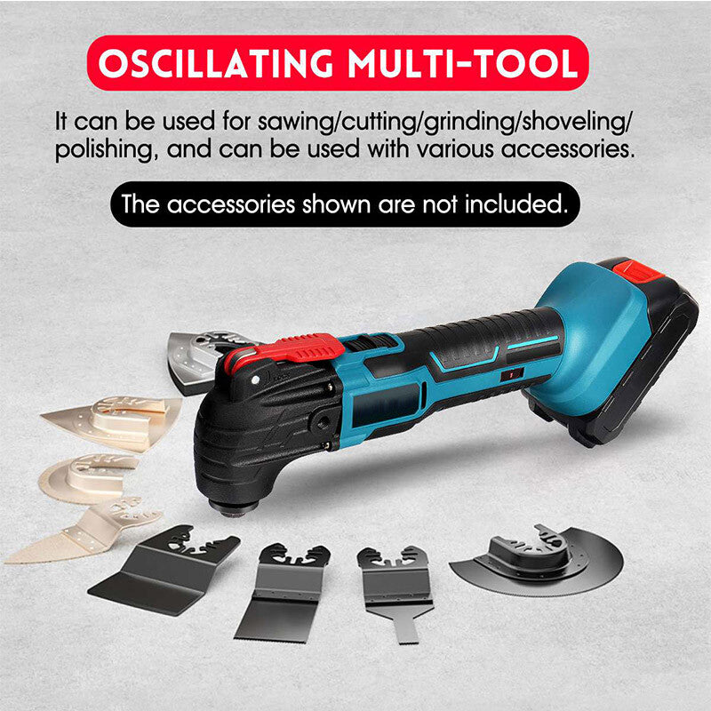 Metal construction detail on cordless oscillating multi tool
