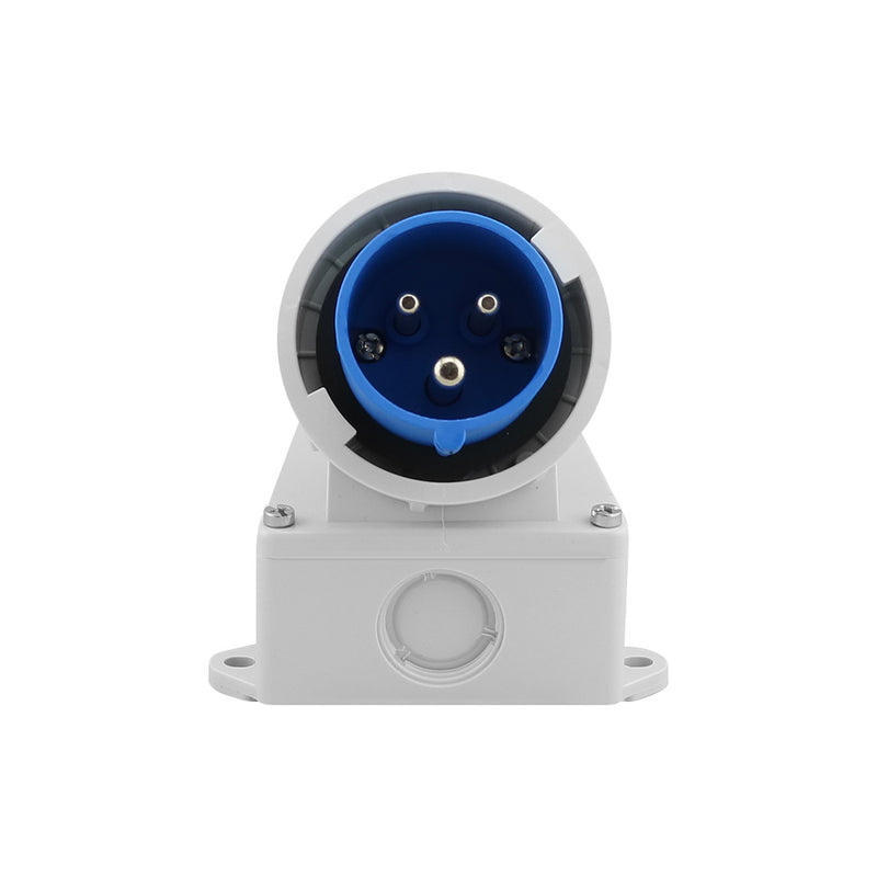 Caravan Lead Connector Male White 16A IP67