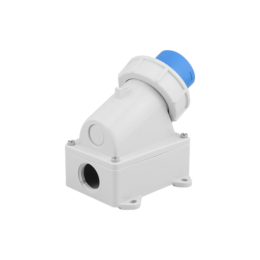 Caravan lead connector male with IP67 rating label visible