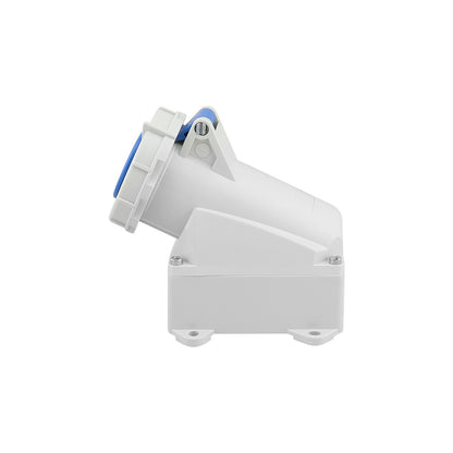 Top angle of caravan lead connector female 16A for caravan use