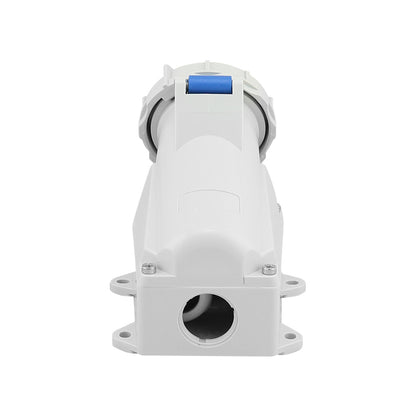 Caravan lead connector female plugged into caravan power socket