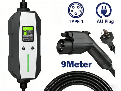 Portable EV Charger Type-1 10A 9M