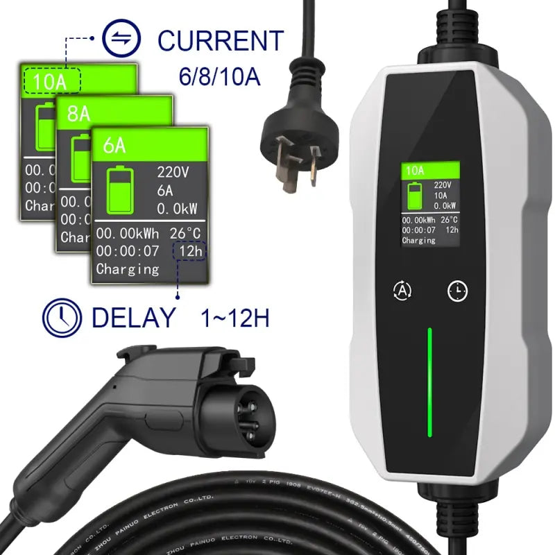 Portable EV Charger Type 1 Charger 10A
