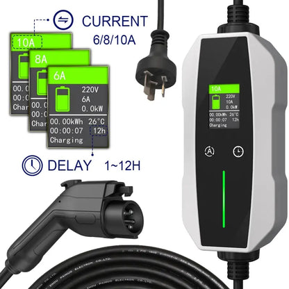 Portable EV Charger Type 1 Charger 10A