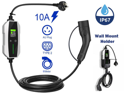 Portable EV Charger Type 1 Charger 10A