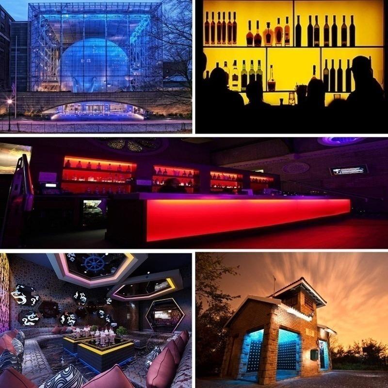 LED strip light RGB 5m with timer function set on app