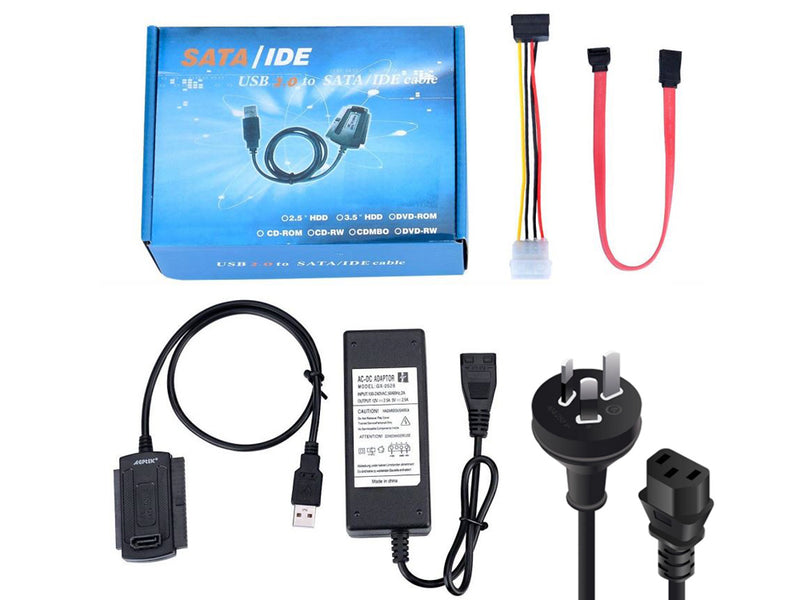 USB to SATA Converter USB 2.0 to SATA or IDE Hard Drive Adapter