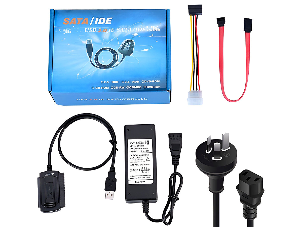 USB to SATA Converter USB 2.0 to SATA or IDE Hard Drive Adapter