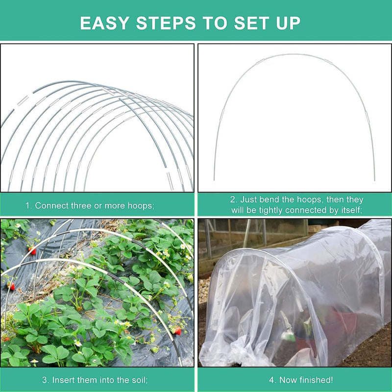 Garden Greenhouse Tunnel Plant Hoops