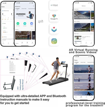 Silent 500W motor under walking pad treadmill