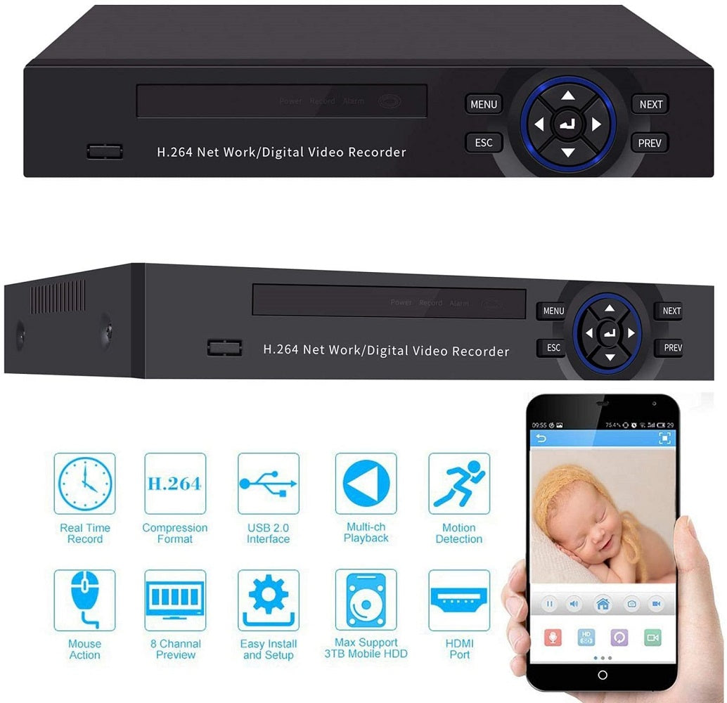 DVR Recorder CCTV 4 Channel compact design suitable for office use