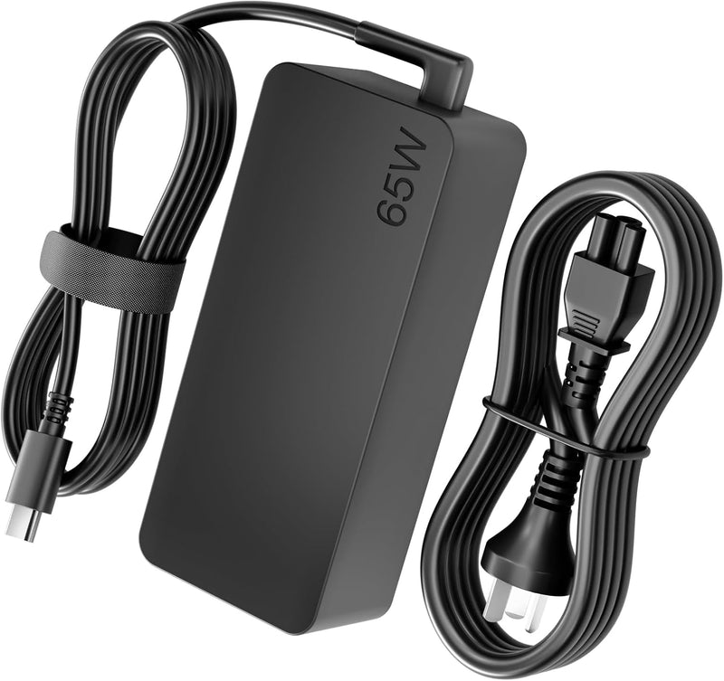 65W Lenovo Laptop Charger Type C for Lenovo Yoga and ThinkPad Series Replacement USB C Lenovo Laptop Charger 65W