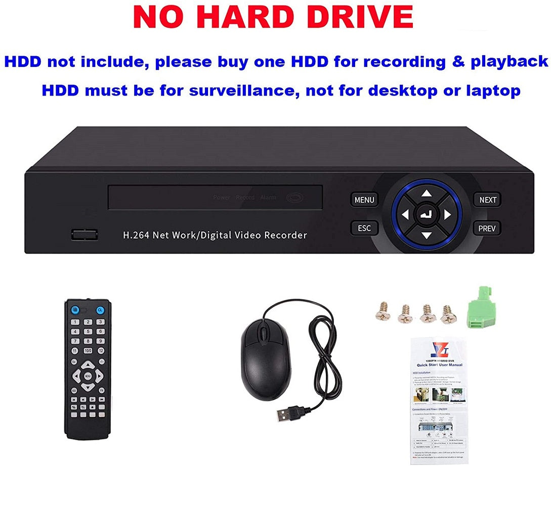 DVR Recorder CCTV 4 Channel compact design suitable for office use