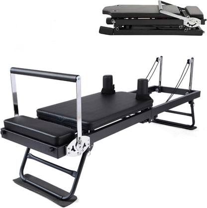 Foldable Pilates Reformer Machine With Headrest