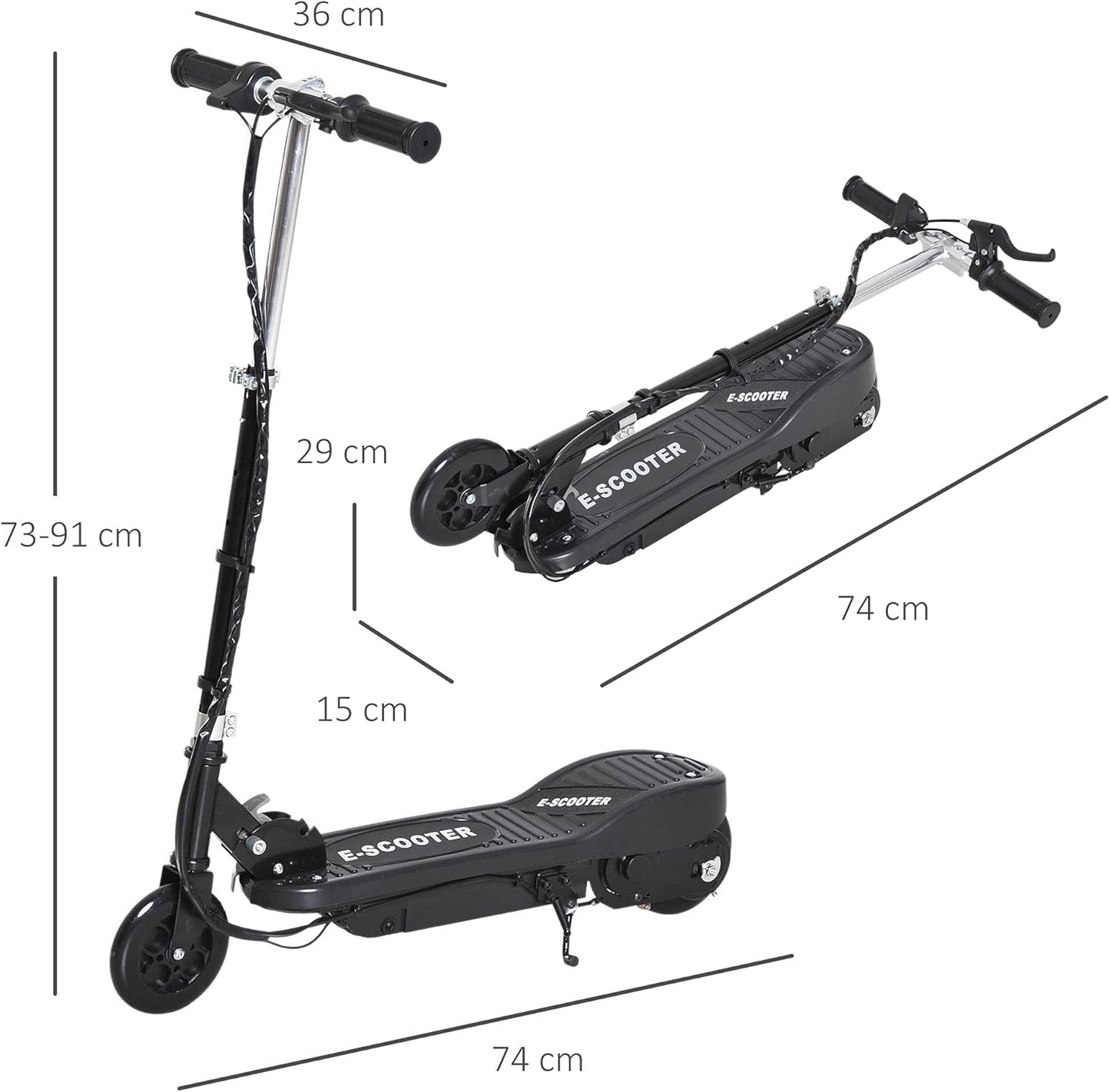 Charging port on kids electric scooter with charger included