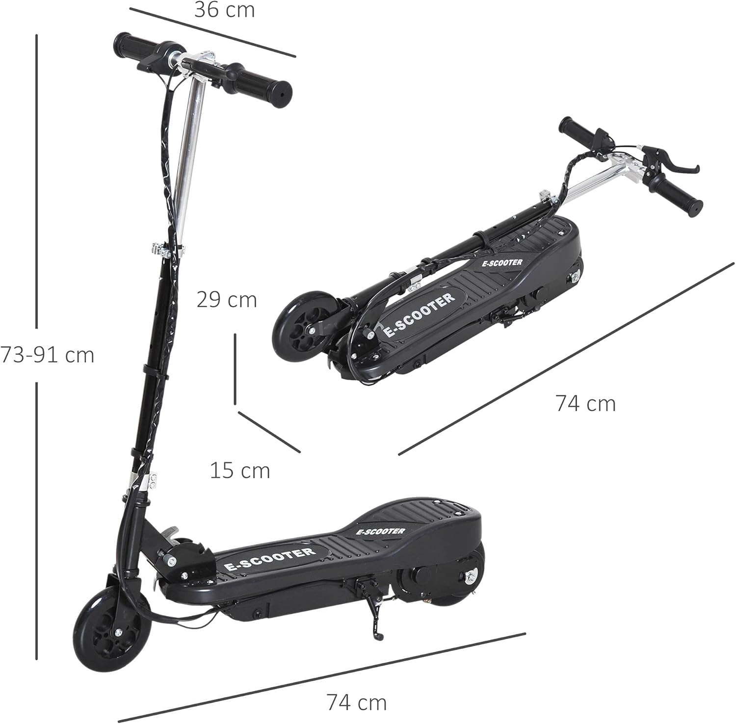Charging port on kids electric scooter with charger included