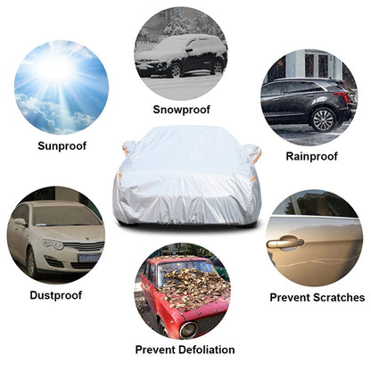 Anti-theft lock and safe chain on car cover