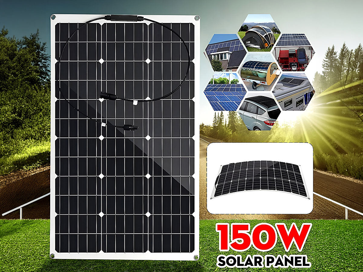 150W 18V Solar Panel Flexible Monocrystalline