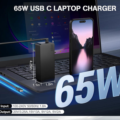 65W Lenovo Laptop Charger Type C