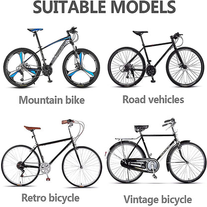 Bike seat and handlebar pack with quick-release attachment visible