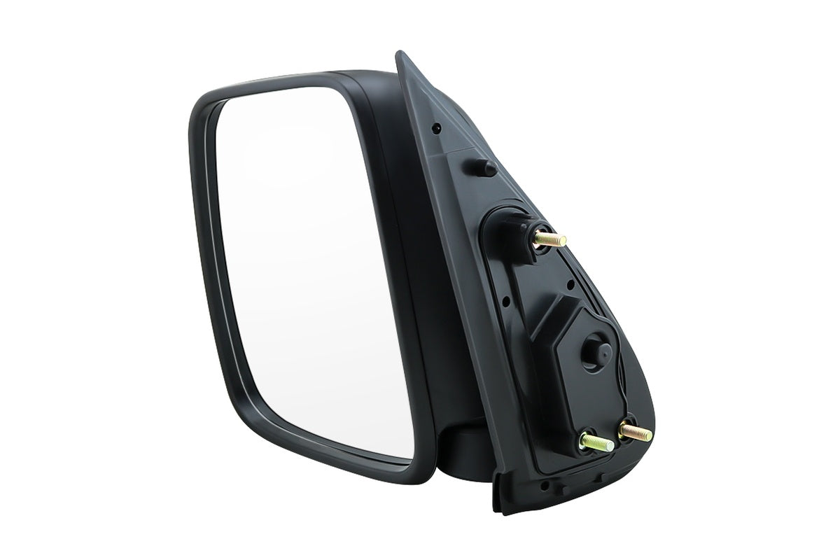 Toyota Hiace mirror with smooth black housing for durability