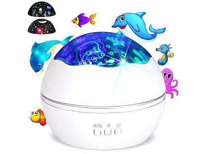 Close up of Night Light Projector with starry sky projection