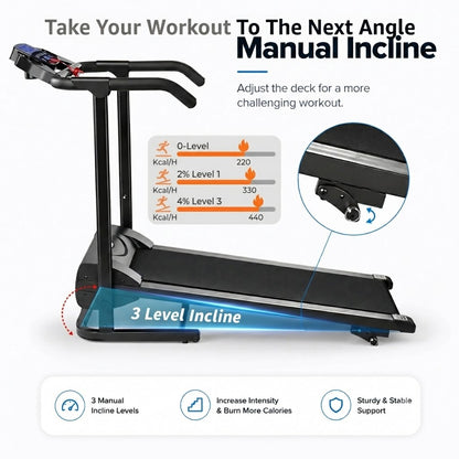 Walking Pad Incline Treadmill