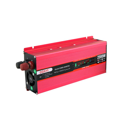 Power inverter 2000W 12V showing universal three-hole socket
